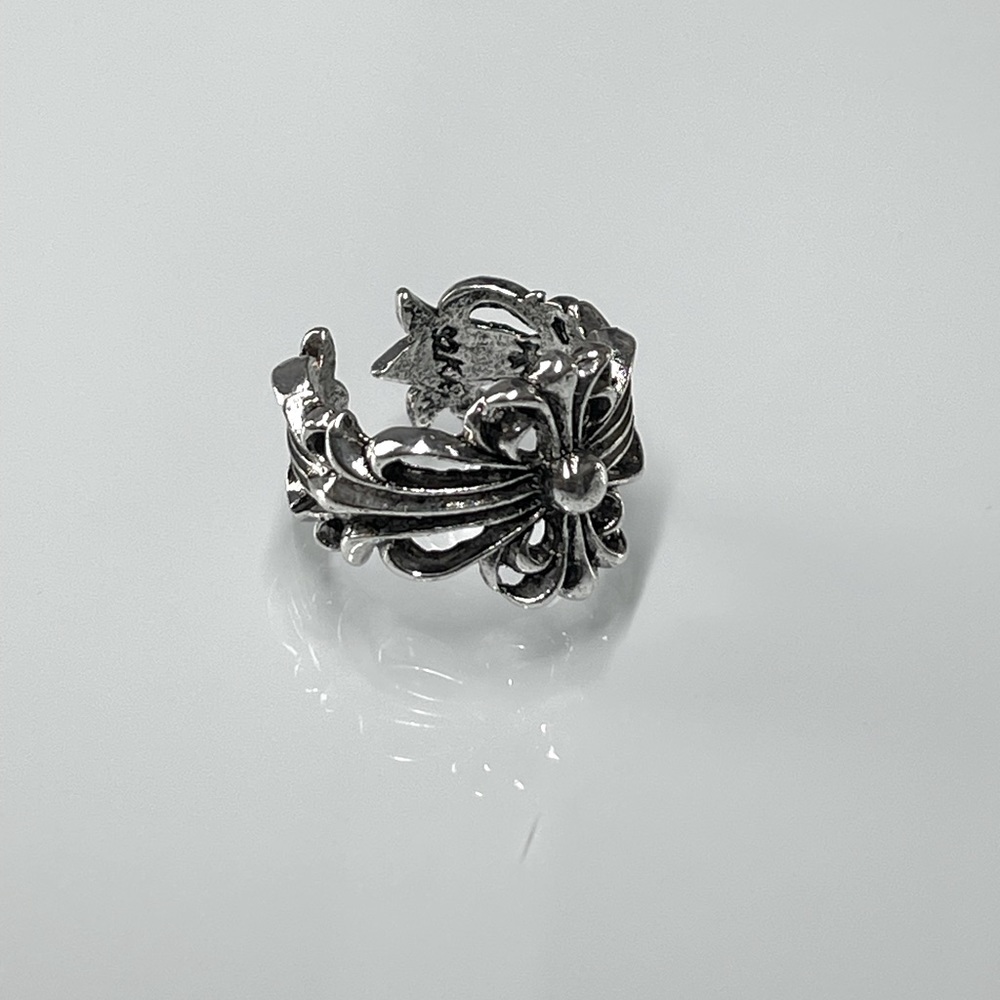 Chrome heart ring